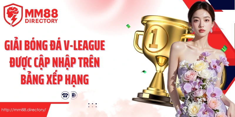 Giải bóng đá V-League được cập nhập trên bảng xếp hạng